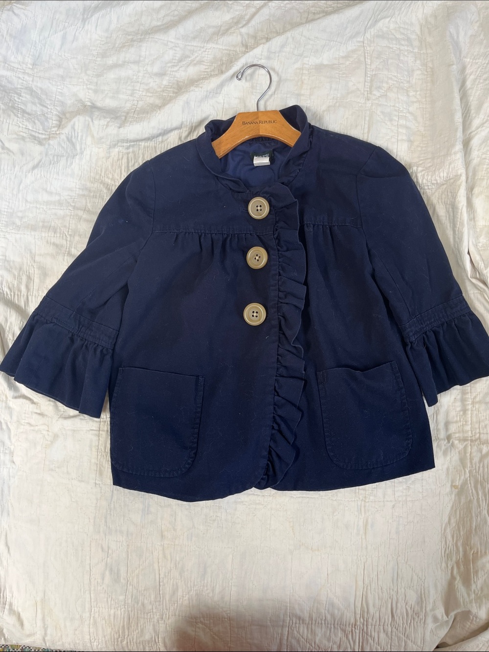 J Crew Ruffled Jacket
